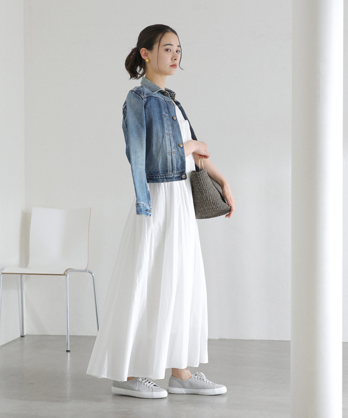 La TOTALITE（ラトータリテ）の「《WEB限定》【洗える】ギャザーキャミワンピース（ワンピース・レディース・ブラック/ホワイト/ベージュ・38/36）」の22枚目の写真