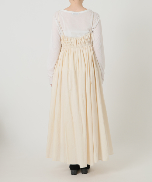 La TOTALITE（ラトータリテ）の「《WEB限定》【洗える】ギャザーキャミワンピース（ワンピース・レディース・ブラック/ホワイト/ベージュ・38/36）」の12枚目の写真