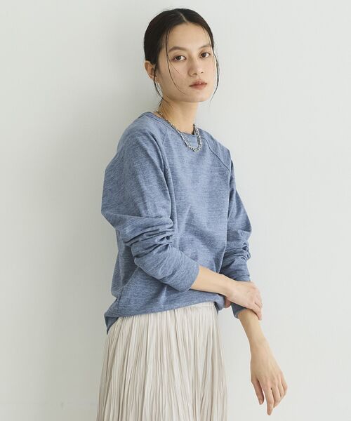 GARAGE OF GOOD CLOTHING(ガレージオブグッドクロージング)の「【日本製】前後2Wayコンパクトプルオーバー(Tシャツ/カットソー・レディース・ライトグレー/オフホワイト/ネイビー・FREE)」の22枚目の写真