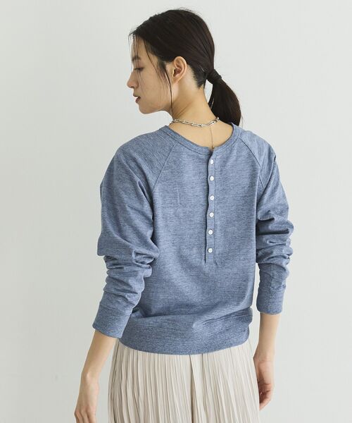 GARAGE OF GOOD CLOTHING(ガレージオブグッドクロージング)の「【日本製】前後2Wayコンパクトプルオーバー(Tシャツ/カットソー・レディース・ライトグレー/オフホワイト/ネイビー・FREE)」の19枚目の写真