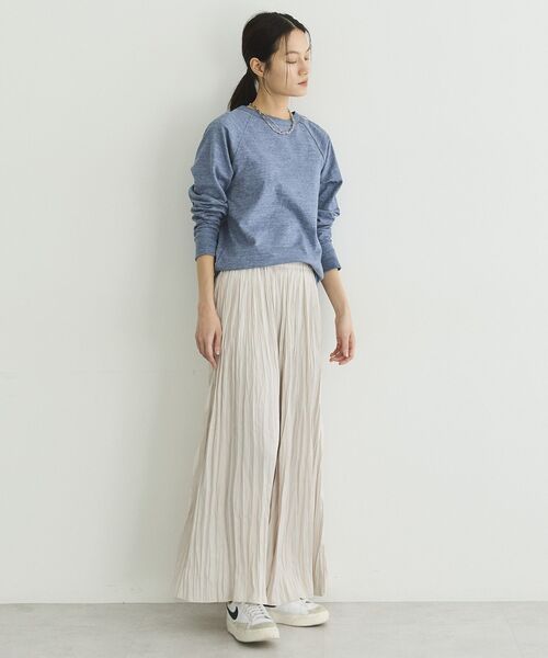 GARAGE OF GOOD CLOTHING(ガレージオブグッドクロージング)の「【日本製】前後2Wayコンパクトプルオーバー(Tシャツ/カットソー・レディース・ライトグレー/オフホワイト/ネイビー・FREE)」の18枚目の写真