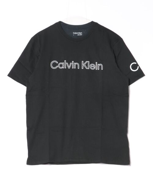 Calvin Klein（カルバン・クライン）の「CALVIN KLEIN 半袖Tシャツ（Tシャツ/カットソー・メンズ・アイボリー/ホワイト/ブラック/ブルー系その他・MEDIUM/SMALL/LARGE/X-LARGE）」の3枚目の写真