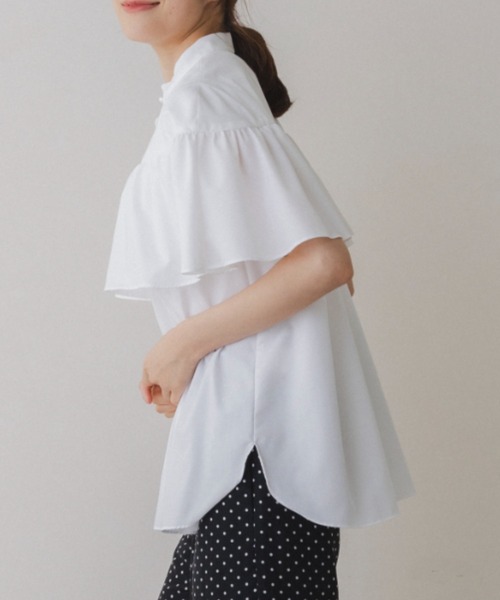 Sono(ソーノ)の「【SONO/ソーノ】【SONONAVY】テルテルレディブラウス(シャツ/ブラウス・レディース・ホワイト/ネイビー/ブラック・F)」の9枚目の写真