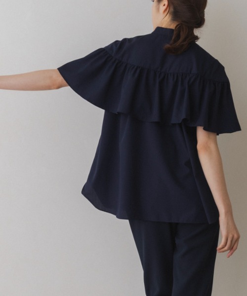 Sono(ソーノ)の「【SONO/ソーノ】【SONONAVY】テルテルレディブラウス(シャツ/ブラウス・レディース・ホワイト/ネイビー/ブラック・F)」の13枚目の写真
