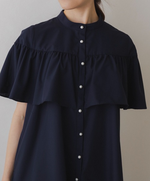 Sono(ソーノ)の「【SONO/ソーノ】【SONONAVY】テルテルレディブラウス(シャツ/ブラウス・レディース・ホワイト/ネイビー/ブラック・F)」の18枚目の写真