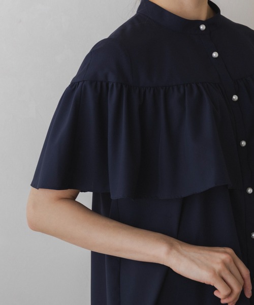 Sono(ソーノ)の「【SONO/ソーノ】【SONONAVY】テルテルレディブラウス(シャツ/ブラウス・レディース・ホワイト/ネイビー/ブラック・F)」の20枚目の写真
