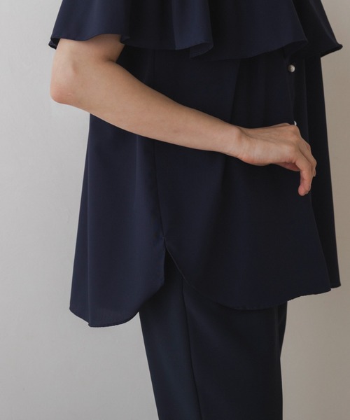 Sono(ソーノ)の「【SONO/ソーノ】【SONONAVY】テルテルレディブラウス(シャツ/ブラウス・レディース・ホワイト/ネイビー/ブラック・F)」の21枚目の写真