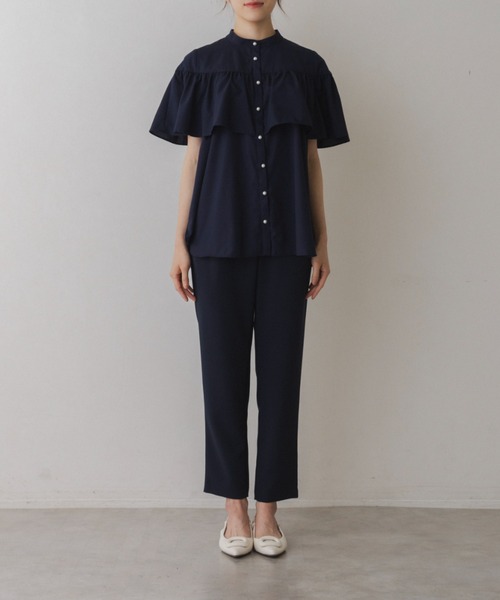 Sono(ソーノ)の「【SONO/ソーノ】【SONONAVY】テルテルレディブラウス(シャツ/ブラウス・レディース・ホワイト/ネイビー/ブラック・F)」の15枚目の写真