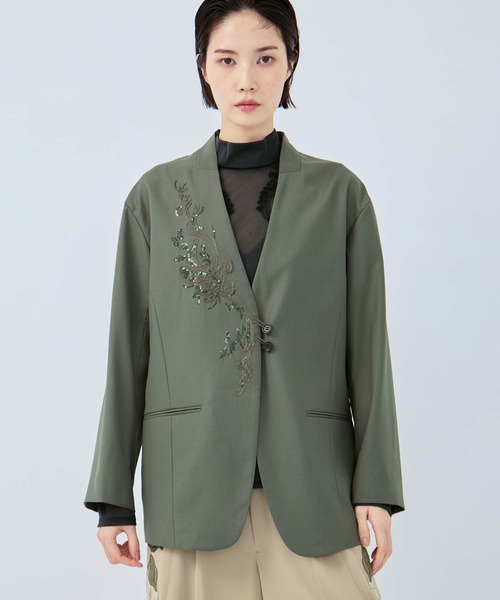 MURRAL/ミューラル】Veil embroidered jacket/ヴェールエンブロイ