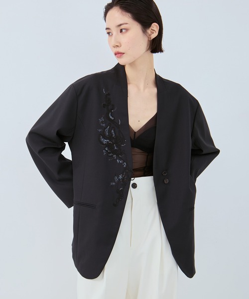 MURRAL/ミューラル】Veil embroidered jacket/ヴェールエンブロイ