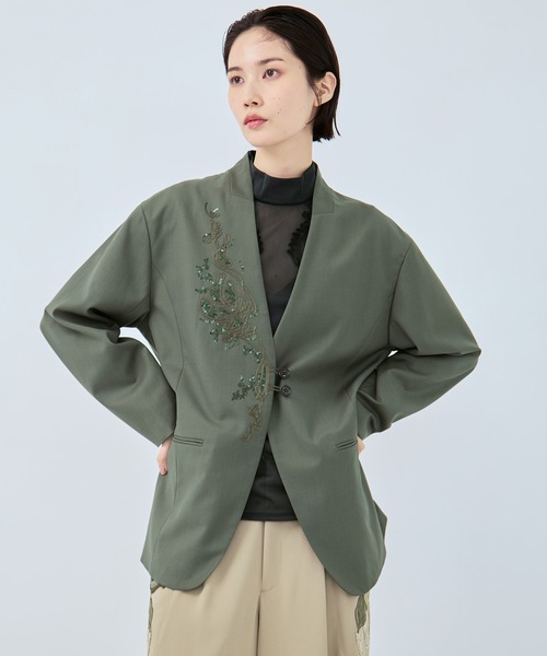 MURRAL/ミューラル】Veil embroidered jacket/ヴェールエンブロイ