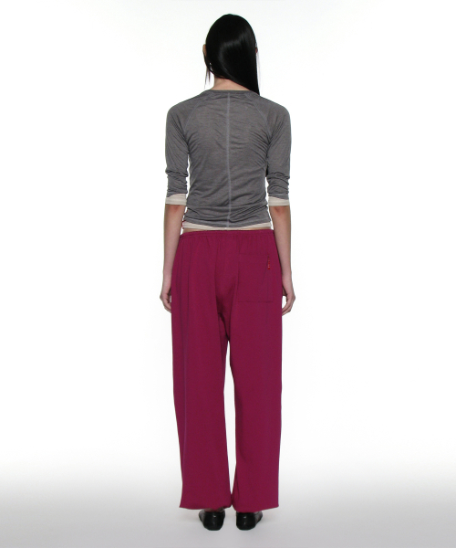 PARTIMENTO WOMEN(パルティメントウィメン)の「PWC シア レグランスリークォータースリーブT_チャコールメランジェ(Tシャツ/カットソー・レディース・その他・SMALL/MEDIUM/LARGE)」の4枚目の写真