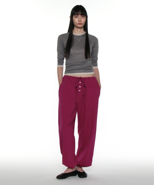 PARTIMENTO WOMEN(パルティメントウィメン)の「PWC シア レグランスリークォータースリーブT_チャコールメランジェ(Tシャツ/カットソー・レディース・その他・SMALL/MEDIUM/LARGE)」の5枚目の写真