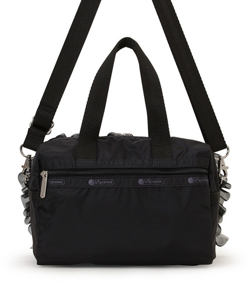LeSportsac（レスポートサック）の「RUFFLE EVERYDAY SM SATCHEL ブラックレースラッフル（ショルダーバッグ・レディース・ブラック・FREE）」の6枚目の写真