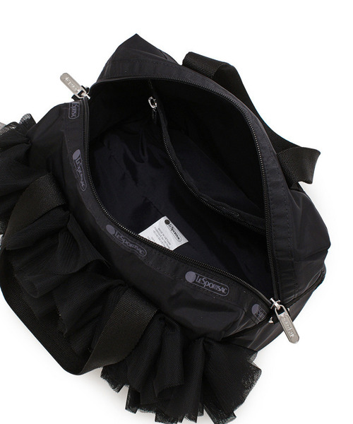 LeSportsac（レスポートサック）の「RUFFLE EVERYDAY SM SATCHEL ブラックレースラッフル（ショルダーバッグ・レディース・ブラック・FREE）」の9枚目の写真