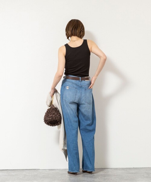 NOLLEY’S Sophi（ノーリーズソフィ）の「ウォッシャブルカップ付きリブタンクトップ（タンクトップ・レディース・ブラック/カーキ/オフホワイト・38）」の15枚目の写真