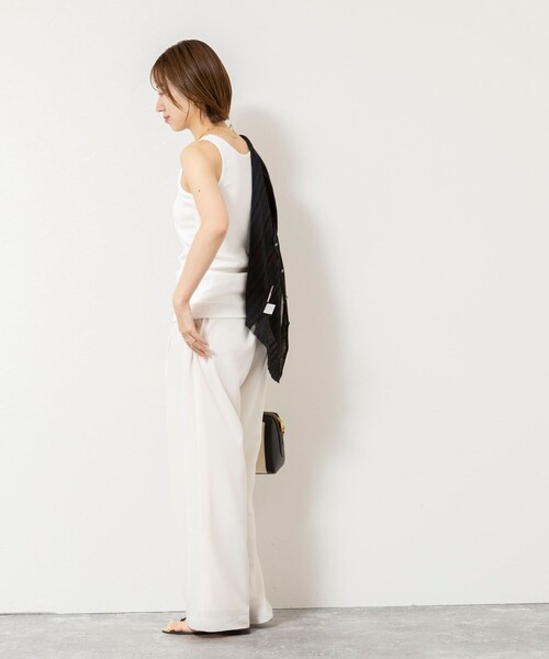 NOLLEY’S Sophi（ノーリーズソフィ）の「ウォッシャブルカップ付きリブタンクトップ（タンクトップ・レディース・ブラック/カーキ/オフホワイト・38）」の20枚目の写真