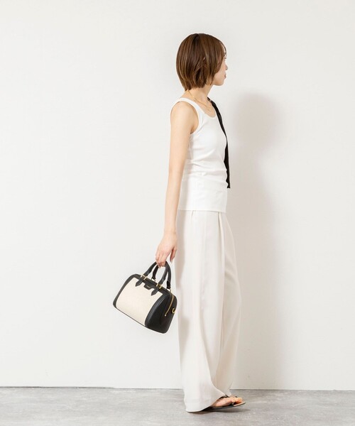 NOLLEY’S Sophi（ノーリーズソフィ）の「ウォッシャブルカップ付きリブタンクトップ（タンクトップ・レディース・ブラック/カーキ/オフホワイト・38）」の21枚目の写真