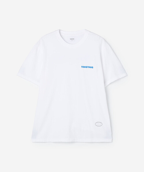 TANGTANG(タンタン)の「TANGTANG | 半袖Tシャツ TANGTANG SKY BLUE MEN(Tシャツ/カットソー・メンズ・ホワイト・L/M/XL)」の2枚目の写真