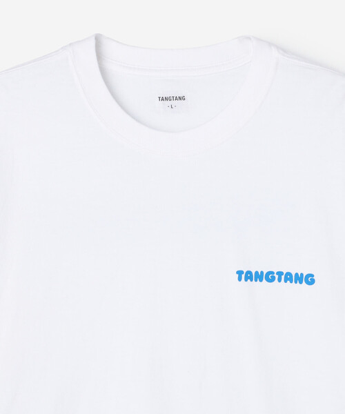 TANGTANG(タンタン)の「TANGTANG | 半袖Tシャツ TANGTANG SKY BLUE MEN(Tシャツ/カットソー・メンズ・ホワイト・L/M/XL)」の4枚目の写真