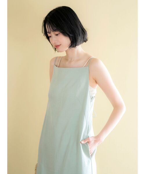 Ungrid（アングリッド）の「アイラインキャミワンピース（ワンピース・レディース・ブラック/アイボリー/グリーン・FREE）」の5枚目の写真