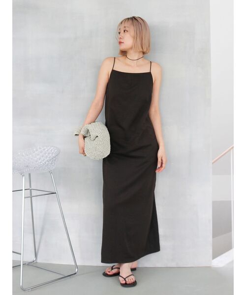 Ungrid（アングリッド）の「アイラインキャミワンピース（ワンピース・レディース・ブラック/アイボリー/グリーン・FREE）」の11枚目の写真