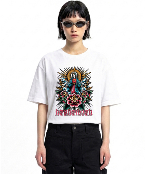 REBRENNER(リブレンナー)の「DTF 20番手 グアダルーペスタンダード 半袖Tシャツ ホワイト(Tシャツ/カットソー・レディース・ホワイト・3XL/4XL/SMALL/MEDIUM/LARGE/X-LARGE/2XL)」の2枚目の写真