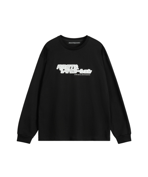 Rest&Recreation(レストアンドレクリエーション)の「ANIME LOGO LONG SLEEVE TOP - BLACK(Tシャツ/カットソー・レディース・その他・ONE)」の1枚目の写真