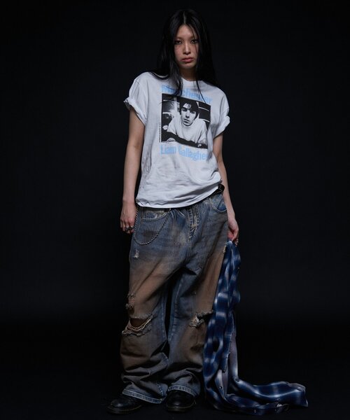 WHO'S WHO gallery(フーズフーギャラリー)の「【BLESS YOU】 ダメージボロデニム(デニムパンツ・メンズ・サックスブルー・LARGE/MEDIUM/SMALL/X-SMALL)」の11枚目の写真