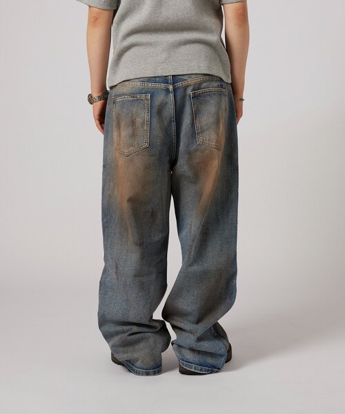 WHO'S WHO gallery(フーズフーギャラリー)の「【BLESS YOU】 ダメージボロデニム(デニムパンツ・メンズ・サックスブルー・LARGE/MEDIUM/SMALL/X-SMALL)」の15枚目の写真