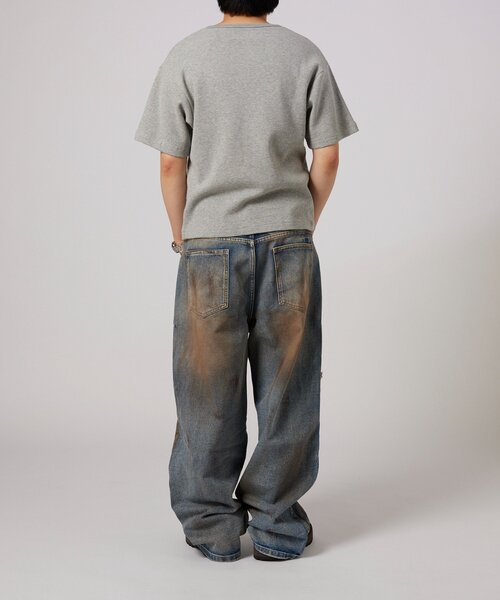WHO'S WHO gallery(フーズフーギャラリー)の「【26AW LOOK掲載品番】【BLESS YOU】 ダメージボロデニム(デニムパンツ・メンズ・サックスブルー・LARGE/MEDIUM/SMALL/X-SMALL)」の11枚目の写真