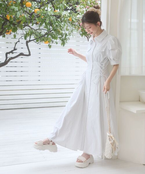 MAJESTIC LEGON（マジェスティックレゴン）の「ワイドベルトスポサン（サンダル・レディース・ブラック/ピンクベージュ/アイボリー・X-LARGE/LARGE/MEDIUM/SMALL）」の7枚目の写真