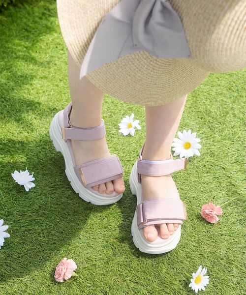 MAJESTIC LEGON（マジェスティックレゴン）の「ワイドベルトスポサン（サンダル・レディース・ブラック/ピンクベージュ/アイボリー・X-LARGE/LARGE/MEDIUM/SMALL）」の17枚目の写真