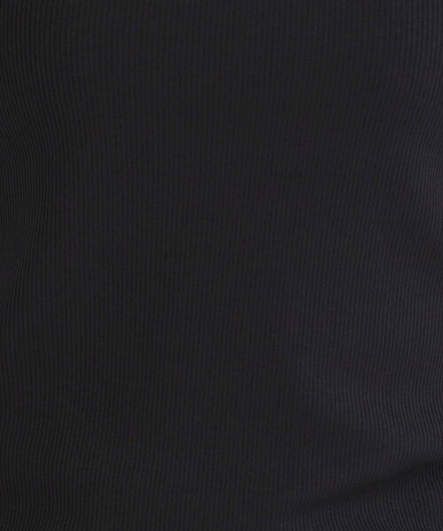 OPAQUE.CLIP(オペークドットクリップ)の「シアーメランジリブカットソー【洗濯機OK】(Tシャツ/カットソー・レディース・ブルー系その他/ホワイト/ブラック・00)」の4枚目の写真