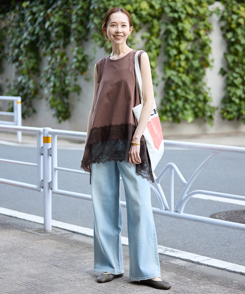 MOHI(モヒ)の「《別注カラーあり》MOHI/モヒ メッシュフラットシューズ 3-2533- PVC(パンプス・レディース・ベージュ/ブラック・38/37/36/39)」の3枚目の写真