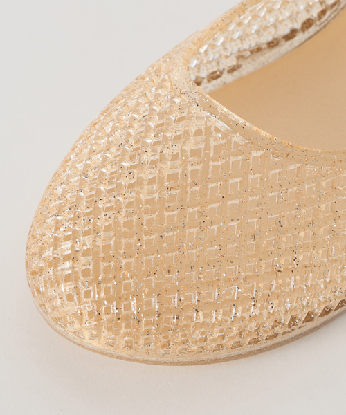 MOHI(モヒ)の「《別注カラーあり》MOHI/モヒ メッシュフラットシューズ 3-2533- PVC(パンプス・レディース・ベージュ/ブラック・38/37/36/39)」の3枚目の写真