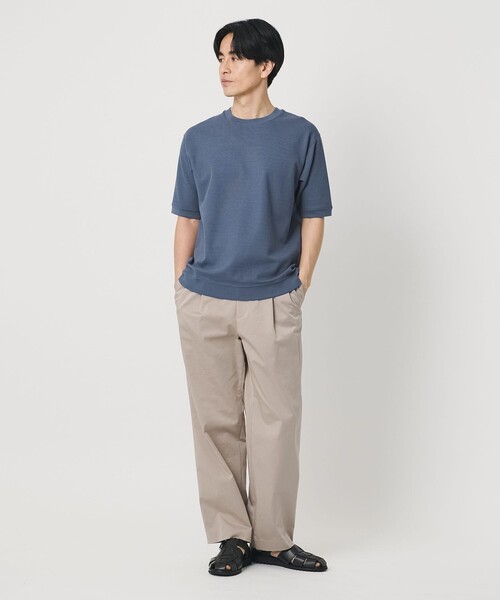 BEAUTY&YOUTH UNITED ARROWS(ビューティーアンドユースユナイテッドアローズ)の「ライト ダブルフェイス ジオメ クルーネック Tシャツ 抗菌防臭(Tシャツ/カットソー・メンズ・ホワイト/ロイヤルブルー/ダークグレー・M/S/L/XL)」の5枚目の写真