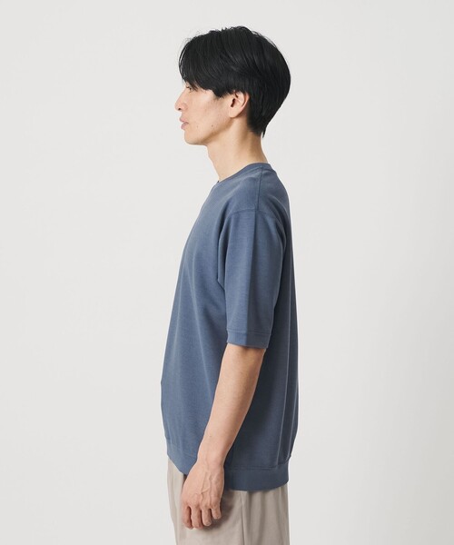 BEAUTY&YOUTH UNITED ARROWS(ビューティーアンドユースユナイテッドアローズ)の「ライト ダブルフェイス ジオメ クルーネック Tシャツ 抗菌防臭(Tシャツ/カットソー・メンズ・ホワイト/ロイヤルブルー/ダークグレー・M/S/L/XL)」の9枚目の写真