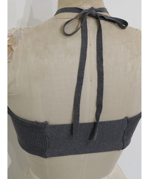 LA PEAU DE GEM(ラポドゥジェム)の「【LA PEAU DE GEM】buri 2p knit cardigan/ブリ2Pニットカーディガン(カーディガン/ボレロ・レディース・グレー/ブラック・FREE)」の10枚目の写真