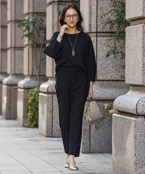 LAUTREAMONT(ロートレアモン)の「【涼・美・楽】デザインスリーブブラウス(シャツ/ブラウス・レディース・ベージュ/ブラック・9号)」の6枚目の写真