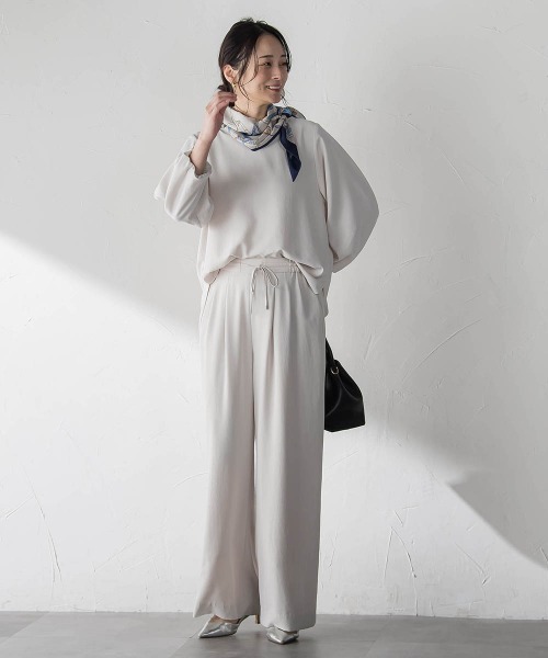 LAUTREAMONT(ロートレアモン)の「【涼・美・楽】デザインスリーブブラウス(シャツ/ブラウス・レディース・ベージュ/ブラック・9号)」の9枚目の写真