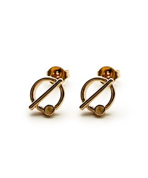 CARROLL キャロル サークルセンターラインデザインピアス