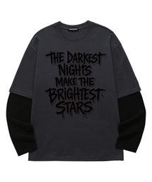 レイヤード DARKEST NIGHT ロングスリーブ (VVLL0223) チャコール