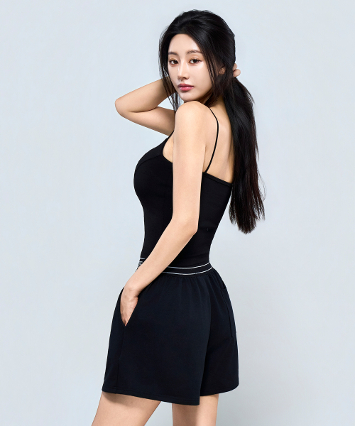 PHYSICAL GARMENTS（フィジカルガーメンツ）の「P5073 シンボル切り替えブラトップ [2COLOR]（チューブトップ・レディース・ブラック/アイボリー・SMALL/MEDIUM）」の3枚目の写真