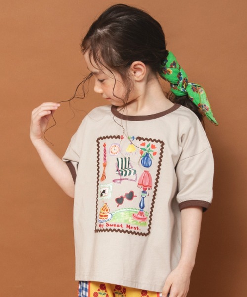 セール】branshes｜ブランシェスのTシャツ/カットソー（ベージュ系