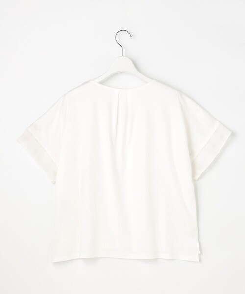J.PRESS Ladies(J.プレス レディス)の「【一枚で着映え】シャドーチェック カットソー(Tシャツ/カットソー・レディース・ホワイト系/ネイビー系/ダークブラウン系3・SMALL)」の11枚目の写真