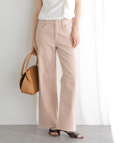 La TOTALITE(ラトータリテ)の「【洗える】Healthy Denim /ヘルシーデニム Quiche(デニムパンツ・レディース・ピンク/アイボリー/ブルー系その他・24/23/25/22)」の3枚目の写真