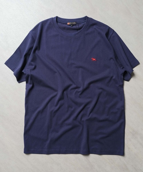 POLOCHAMPS（ポロチャンプス）の「POLOCHAMPS 胸刺繍Tシャツ（Tシャツ/カットソー・メンズ・オフホワイト/杢グレー/ブラック/ダークグリーン系/ベージュ/オレンジ/ネイビー/チャコール・M/L/XL）」の7枚目の写真