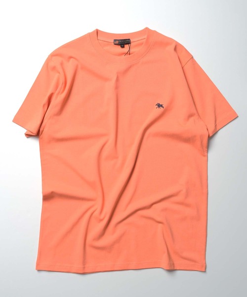 POLOCHAMPS（ポロチャンプス）の「POLOCHAMPS 胸刺繍Tシャツ（Tシャツ/カットソー・メンズ・オフホワイト/杢グレー/ブラック/ダークグリーン系/ベージュ/オレンジ/ネイビー/チャコール・M/L/XL）」の10枚目の写真