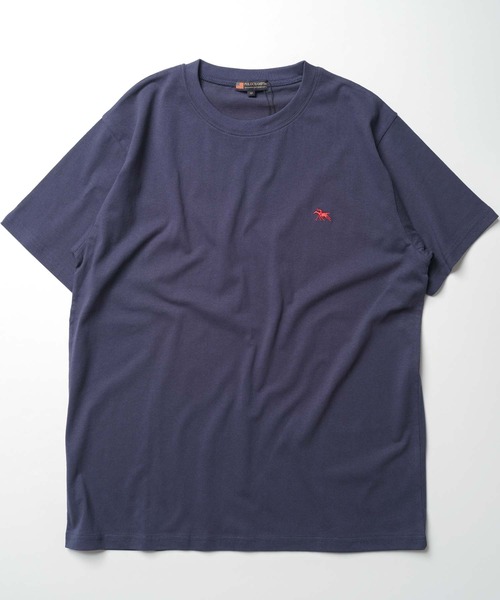 POLOCHAMPS（ポロチャンプス）の「POLOCHAMPS 胸刺繍Tシャツ（Tシャツ/カットソー・メンズ・オフホワイト/杢グレー/ブラック/ダークグリーン系/ベージュ/オレンジ/ネイビー/チャコール・M/L/XL）」の12枚目の写真